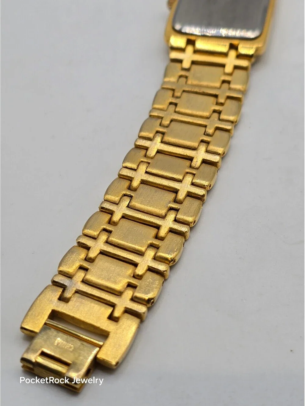 John Weitz Women’s Silver Dial Gold Tone Bracelet Watch